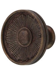 Sunburst Cabinet Knob - 1 3/8" Diameter